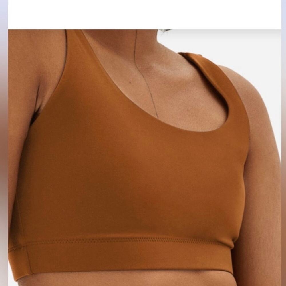 Everlane The Perform Sports Bra Women's XXS Amber Copper Stretch Pull-on